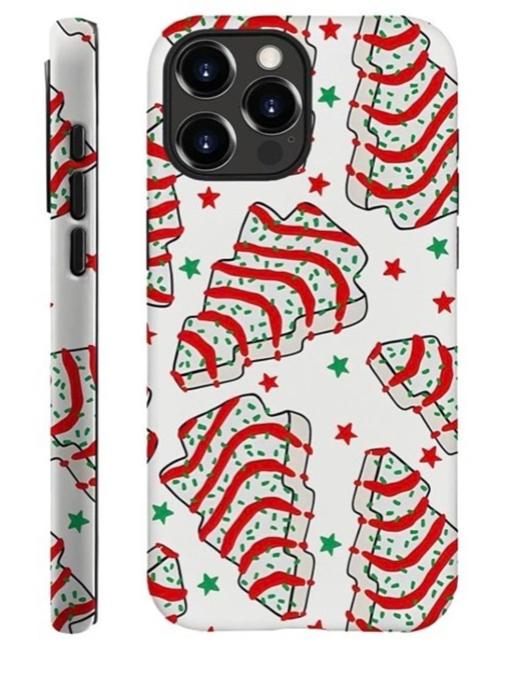 NEW IPHONE 13 PRO PHONE CASE -Little Debbies Christmas Snack Cakes Pattern - Picture 5 of 7